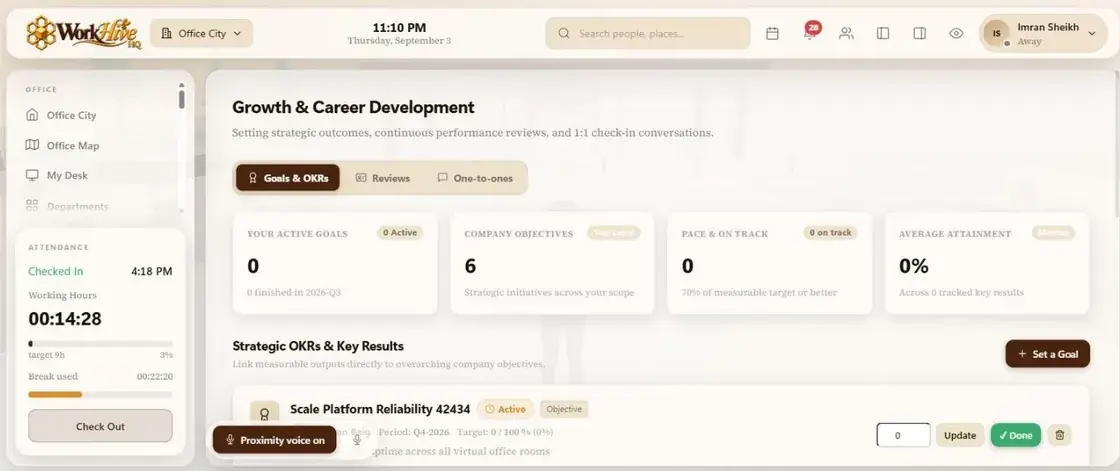 WorkHive HQ Growth & OKRs